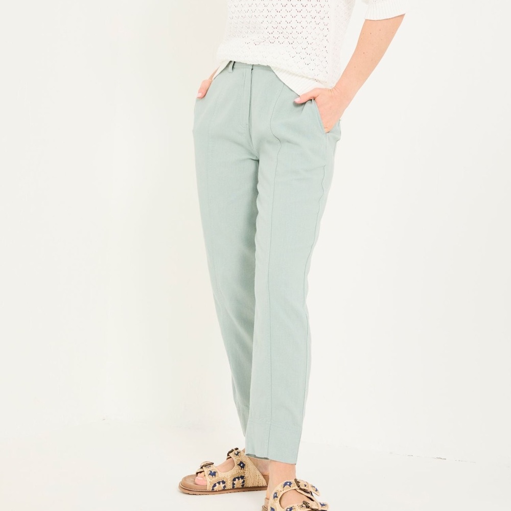 Forme Jeans Mint Green Linen & Lace Pants